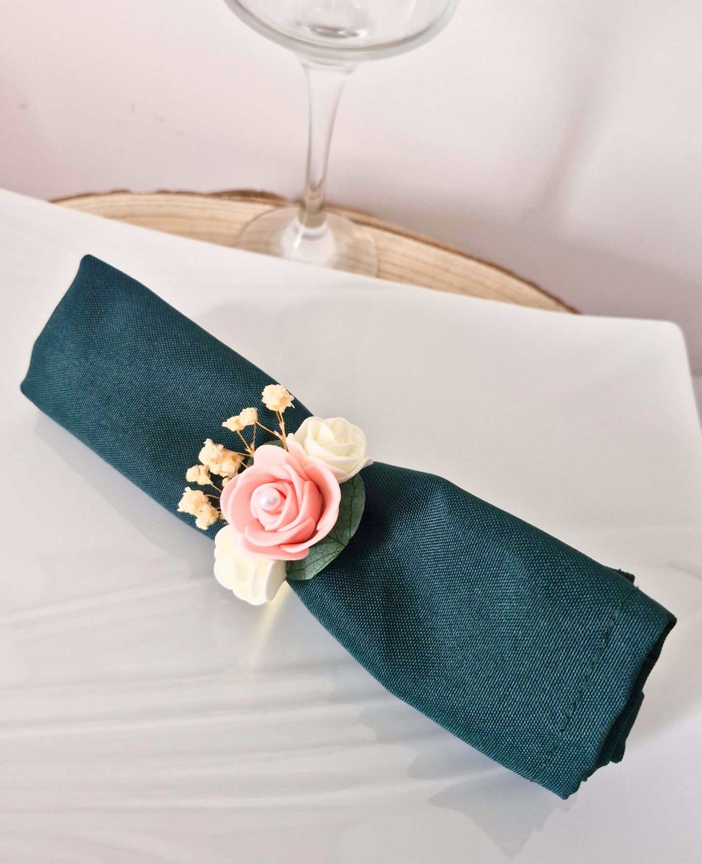 Rond de serviette Fleuri