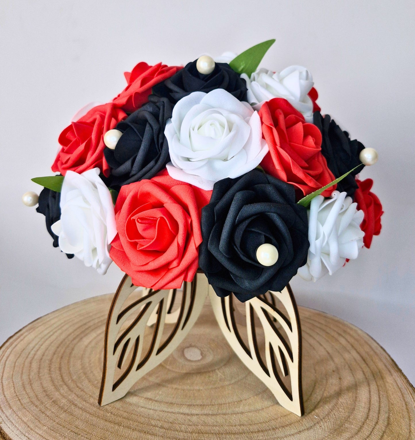 Stool Light Leaf - Roses