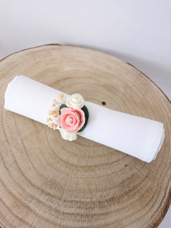 Rond de serviette Fleuri