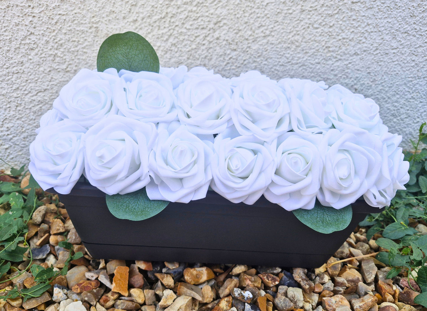Jardinière Funéraire 30 cm • Roses