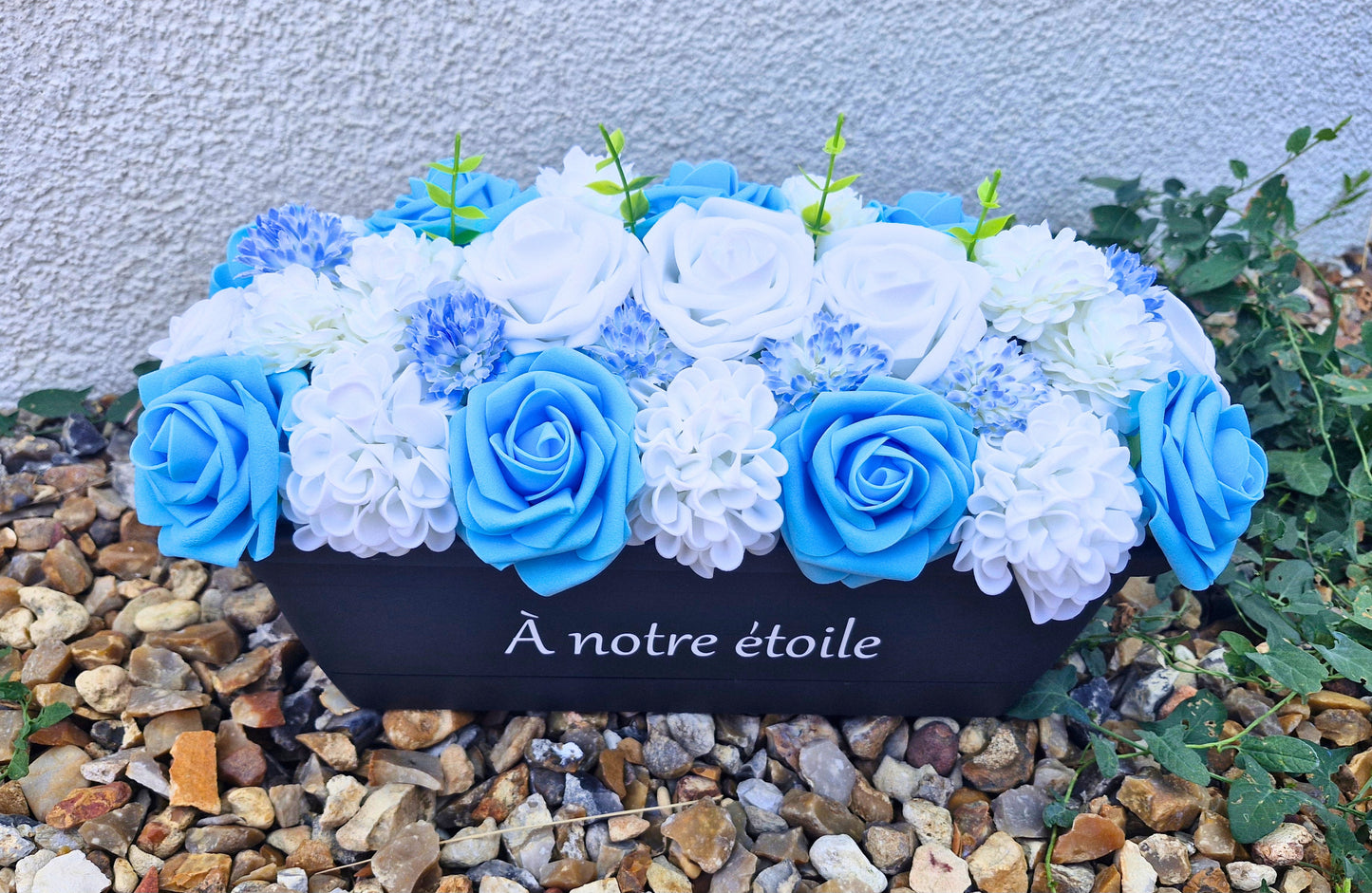 Jardinière Funéraire 30 cm • Roses & Fleurs