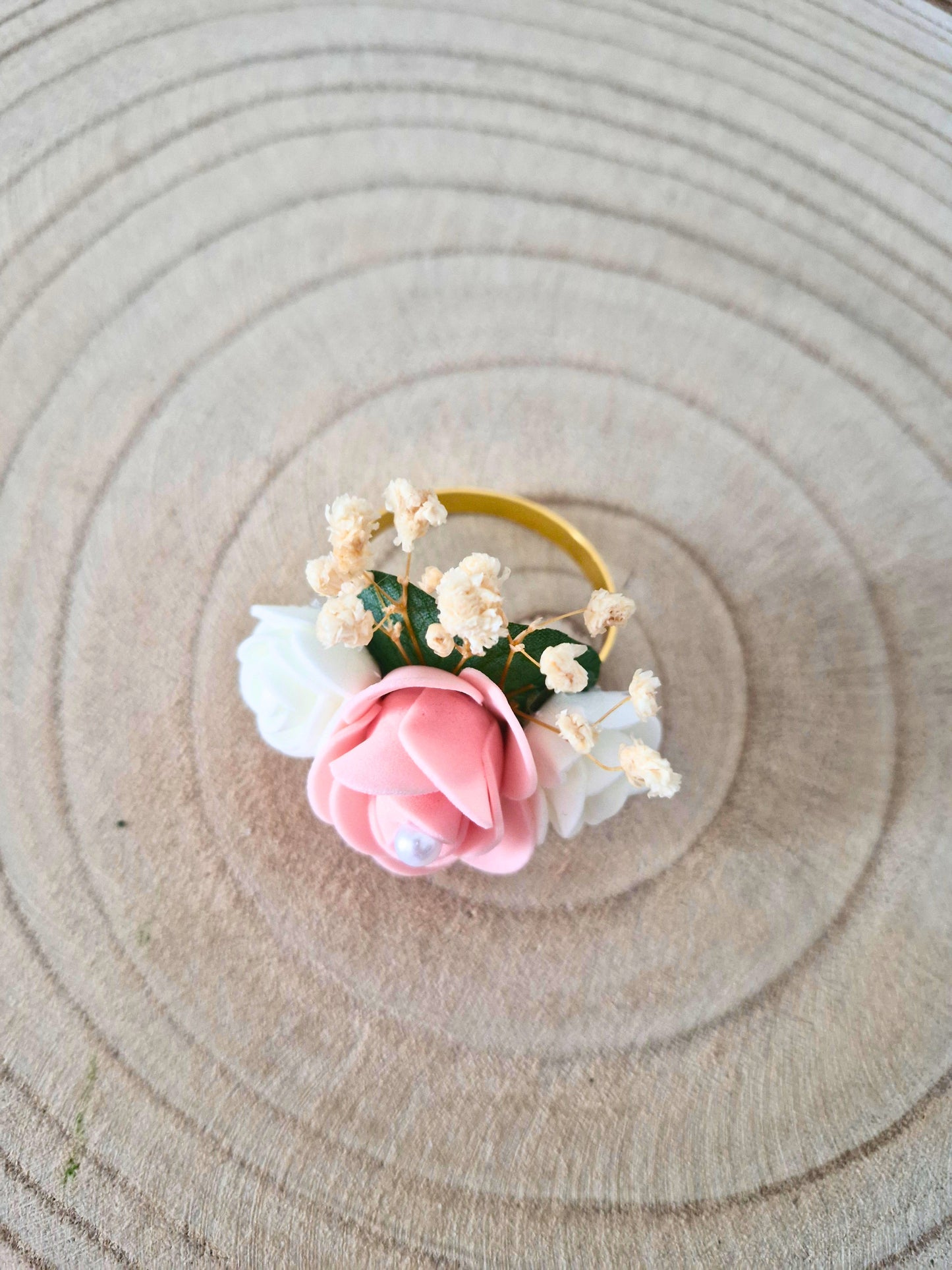 Rond de serviette Fleuri