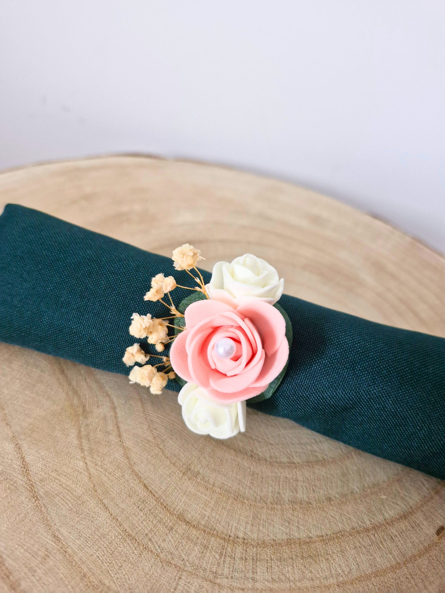 Rond de serviette Fleuri